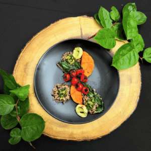 Butternut Squash with Wild Rice and Tomatoes