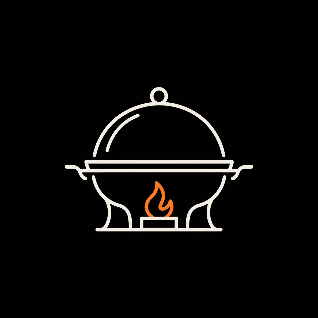 Fyrestoke fire-driven buffet wedding catering